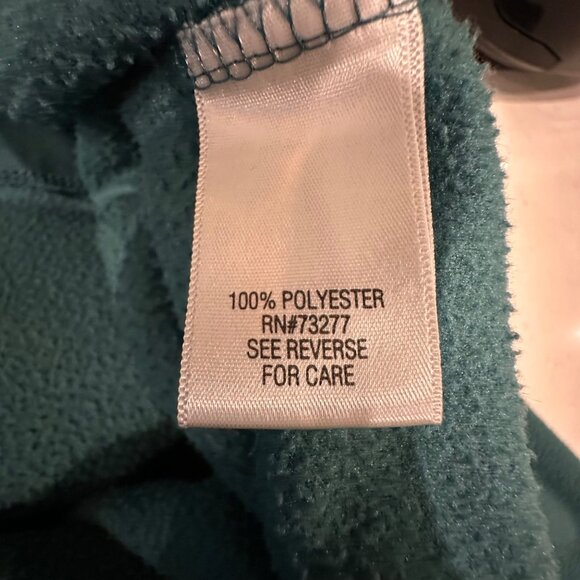 Croft & Barrow Mens XL Teal Fleece Pullover Jacket 1/4 Zip Polyester - Picture 4 of 10